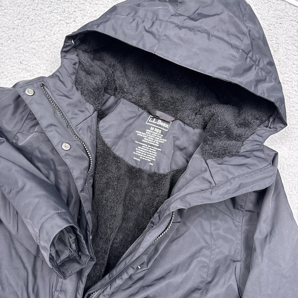 L.L. Bean Women's Black Hooded Ski Jacket